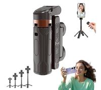 3-in-1 Creator Stick - Tripod, Selfie, Grip, Pocketflex Mini Tripod, Selfie Tripods with Remote and Light, 360°Adjustable Grip, One-Touch Push Switch (Black)
