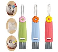 3 in 1 Cup Lid Cleaning Brush, Multifunctional Portable Cup Lid Cleaner with Brushl,for Home Kitchen Cleaning Tools,for Thorough Cleaning of Bottles, Cups, and Tight Spaces Cup - Idea（3PCS)