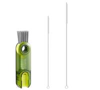 3-in-1 Cup Lid Crevice Cleaning Brush - 1 Pcs, 2 Pcs Straw Brushes, Multifunctional Detail Brush for Cup Lids, Straws, Test Tubes