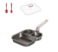 3-in-1 Cup-Shaped Large Capacity Pan, Nonstick Titanium Frying Pan - Ideal for Egg & Pancake, Anti-Scalding Heightened Handle, for Gas, Induction Cookers (with Lid)