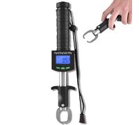 3 in 1 Digital Fish Grip Scale, 25kg/55lb Fish Lip Gripper Grabber with 1m Tape Measure Portable Fishing Handling Weight Scale for Fishing