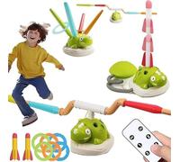3-in-1 Dinosaur Launcher, Toss Ring Game Toys, Spinning Dino Launcher for Active Outdoor & Indoor Play, Kids Gift for Boys & Girls