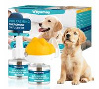 3-in-1 Dog Calming Plug In for Dog Anxiety Relief, Calming Dog Pheromone Diffuser with 1 Diffuser + 2 Refills for 60-Day, for all Breeds and Ages