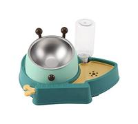 3 In 1 Dog Feeder Set Tilted For Food Bowl Anti-Vomiting Raised Bowls With Water Dispenser Easy To Disassemb Dog Water Food Bowl Dispenser Combo Set Elevated