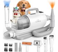 3 in 1 Dog Grooming Kit & Pet Hair Vacuum & Dryer Pet Dog Grooming Vacuum 99% Pet Hair Suction Dog Clippers for Grooming Shedding 7 Pet Grooming Tools Dog Hair Vacuum for Dog Cat Pet Supplies