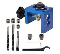 3 in 1 Dowel Set 8/10/15mm Dowel Hole Model Dowel Hole Manual Woodworking Drilling Straight Holes Adjustable