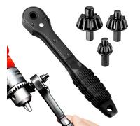 3 in 1 Drill Chuck Ratchet Spanner, 2025 New Universal Chuck Key Replacement Tool for Drill, Compatible with Most Electric Drills and Power Tools (2PC)