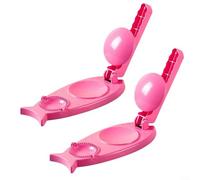 3 in 1 Dumpling Maker for Homemade Dumplings - DIY Dough Presser Kitchen Gadget, Adjustable Thickness with Non-, 2 Pcs Set(Pink)