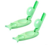 3 in 1 Dumpling Maker for Homemade Dumplings - DIY Dough Presser Kitchen Gadget, Adjustable Thickness with Non-, 2 Pcs Set(Green)