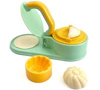 3 in 1 Dumpling Maker Machine for Adult Kids, Dumpling Skin Maker Dumpling Moulds, Home Manual Dumpling Making Tool, Happy & Easy to Make Dumplings for New Year (Green)