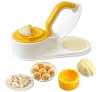 3 in 1 Dumpling Maker Press, Multifunctional DIY Dumpling Skin Dough Presser, Bao Bun Empanadas Mold Press Making Set (White)