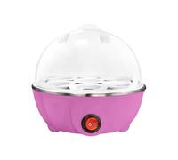 3 In 1 Durable Kitchen Electric Egg Cooker, Steamer for Eggs, Egg Cooking Machine, Automatic Egg Boiler Electronic Poacher Machine (Pink)