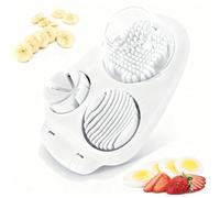 3-in-1 Egg Cutter, Stainless Steel Dicer, Strawberry Slicer, Kitchen Chopping Tool with Three Cutting Modes Suitable for Strawberries, Apples, Bananas, Cherries, Tomatoes