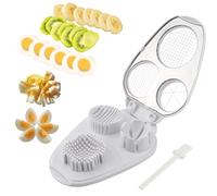 3-in-1 Egg Slicer for Hard Boiled Eggs,Stainless Steel Egg Cutter with 3 Cutting Modes,Multipurpose Kitchen Gadget,Dicer for Butter Strawberry,Mushroom,Banana,Cherry,Tomato