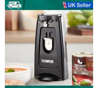 3 IN 1 ELECTRIC CAN OPENER KNIFE SHARPENER BOTTLE BLACK TOWER