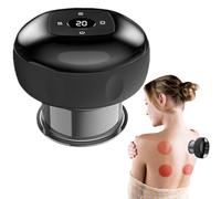 3 in 1 Electric Cupping Set, 5-in-1 Adjustable 12 Levels Electric Cupping Therapy Massager Machine, Rechargeable Gua Sha Massager,Gua Sha Cupping Set,Relieves Neck Shoulder Back Aches (Black)
