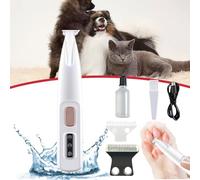 3 in 1 Electric Dog Trimmer, Paw Trimmer, Feet Clippers Trimmers, Rechargeable Waterproof with Led Light for Trimming Dog (1pcs)
