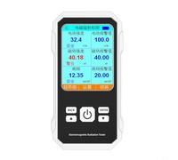 3 in 1 Electric Field and RF Radiation Detector with Large Color Screen and Data Lock Function (White)