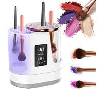 3-in-1 Electric Makeup Brush Cleaner and Dryer, Automatic Brush Cleaning Machine with Dual-Direction Deep Cleaning & Adjustable Drying, Portable USB Cosmetic Tool for All Size Brushes and Sponges