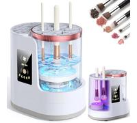 3-in-1 Electric Makeup Brush Cleaner | Automatic Brush Cleaning & Drying Machine with Dual-Direction Cleaning, Adjustable Dryer, Fits All Brush Sizes, for Makeup Brush Set, Blush Brush, Sponges