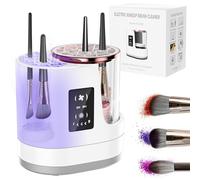 3 IN 1 Electric Makeup Brush Cleaner Machine With Makeup Brush Dryer-Holder-Portable Automatic USB Cosmetic Brushes Cleaner Tool for All Size Beauty Makeup Brush Set,Contour, Eyeshadow, Blush Brush