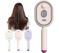 3-in-1 Electric Mist Spray Hair Brush, 2026 Electric Steaming Massage Hair Care Brush, All in One Misting Aqua & Air Cushion Comb for Frizz Control & Anti-Static