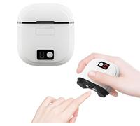 3 in 1 Electric Nail Clipper for Toenails Fingernail,3 Speeds Automatic Electric Nail Clippers with LED Display,Toe Nail Clipper,Rechargeable Safety Electric Fingernail Trimmer for Baby,Adults (White)