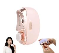 3 in 1 Electric Nail Clipper, Rechargeable Automatic Nail Trimmer with Polisher & Dust Collector, USB Charging, for Toenails & Fingernails, 2 Speeds (Pink)
