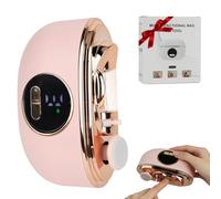 3-in-1 Electric Nail Clippers and Nail Files with LED Light & Chip Storage Box, Safe Quiet Nail Clippers for Baby Elderly Adults Travel Care Low Vision, Gift for Home (Pink)