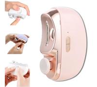3 in 1 Electric Nail Clippers, Automatic Baby Nail Trimmer Electric with Polishing & 2 Speeds, USB Rechargeable Nail Clipper for Kids/Seniors/Adults, Low Noise & LED Light (Pink)