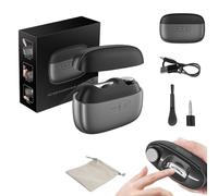 3-in-1 Electric Nail Clippers, Electric Nail Trimmer, 2 Speed Auto Nail Clippers with Catcher Suitable for Infants, Children, the Elderly and People with Weak Hand Strength (Black + Grey)