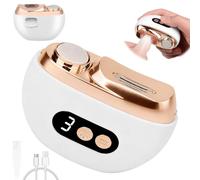 3 in 1 Electric Nail Clippers,Electric Nail Trimmer and Polisher,Smart Thick Nail File Cutter,Rechargeable Automatic Nail Clipper with 3-Speed Gears & Nail Clippings Storage
