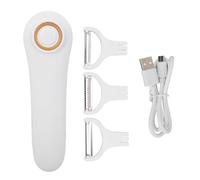 3 in 1 Electric Peeler,Electric Fruit Vegetable Peeler Handheld Vegetable Peeler USB Rechargeable Kitchen Gadgets Kitchen Peeler Slicer with 3 Interchangeable Blade Head for Apple Potato Carrot