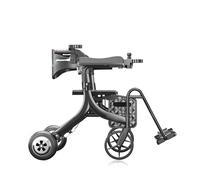 3-in-1 Electric Rollator with Seat - Power Walker & Foldable Mobility Scooter for Seniors - Lightweight Battery-Powered Transport Aid