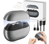 3-in-1 Electric Smart Nail Clipper, Multi-Functional Toenail Clippers for Thick Nails, Painless Nail Trimmer and Polishing with Light, for Limited Mobility, USB Charging, 2 Speeds (Black)