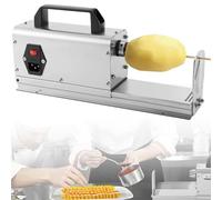 3 in 1 Electric Tornado Potato Slicer, Automatic Spiral Potato Twister Cutter Stainless Steel Twisted Cutter Machine for Commercial Home Rotate Speed: 200RPM 40W