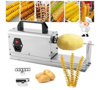 3 in 1 Electric Tornado Potato Slicer Spiral Potato Cutter Twisted Potato Slicer Spiral Twister Cutter Thicker Commercial French Fry Cutter