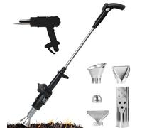 3-in-1 Electric Weed Burner & Hot Air Gun,Electric Weed Killer Burner Wand Thermal Weeding Stick with 5 Nozzles,650℃ Thermal Weeder & BBQ Lighter,for Flame Weeding, Roofing & Ice Melting