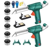 3-in-1 Electric Welder, 2 PCS Internally Heated Industrial Laser Welding Tools, 110V Handheld Welder, Versatile Welding Gun, Fully Automatic Industrial-Grade Welding Tool(2 PCS Green)