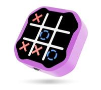 3-in-1 Electronic Tic Tac Toe Toy, Family Travel Game for Kids and Adults, Handheld Game Gift with Silent Mode