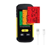 3 in 1 EMF/RF Radiation Detector - Electric, Magnetic & Radio Frequency Field Tester - Data Hold, Alarm, Backlight - Industrial & Home EMF Safety Meter