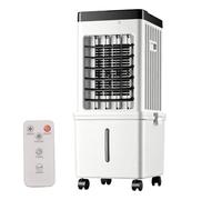 3-in-1 Evaporative Air Cooler with Remote Control, 15L Water Tank & 4 Ice Packs, 3 Speeds, 3 Wind Modes, 8H Timer, 120° Oscillation, Low Energy Cooling Fan for Home, Bedroom, Office