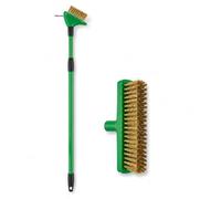 3-in-1 Extendable Weed Removal Tool with Wire Brush & Scraper Head - Telescopic Handle Patio Cleaner for Removing Moss, Weeds & Dirt from Paving, Block Paths, Driveways and Garden Patios