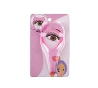 3 in 1 Eyelashes Tools Mascara Shield Applicator Guard Eyelash Guide for Makeup Clear Plastic Eyelash Card for Woman Girls Pink