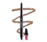 3-in-1 Eyeliner Pencil with Built-in Sharpener & Blending Brush - 12-Hour Long-Lasting Smudge-Proof Wear, Versatile Eye Makeup Tool for Women, Prefect Waterproof Eye Look (Dark Brown)