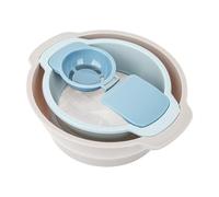 3-in-1 Flour Sifter | Egg Separator | Mixing Bowl, Multipurpose Plastic Baking Tool, Easy-to-Clean, Space-Saving Design for Home Bakers & Cooks