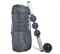 3 in 1 Foam Roller Set for Deep Tissue Muscle Massage - Massage Roller with Trigger Points + Muscle Roller Stick + Massage Balls + Carry Bag for Fitness, Yoga, Relaxation & Pilates