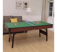 3-in-1 Foldable American Pool Table For Home - Play Pool, Ping Pong & Dining Table(B3-1.4m)