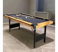 3-in-1 Foldable American Pool Table For Home - Play Pool, Ping Pong & Dining Table(C4-1.8m)