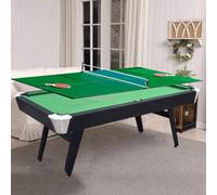 3-in-1 Foldable American Pool Table For Home - Play Pool, Ping Pong & Dining Table(D1-1.9m)